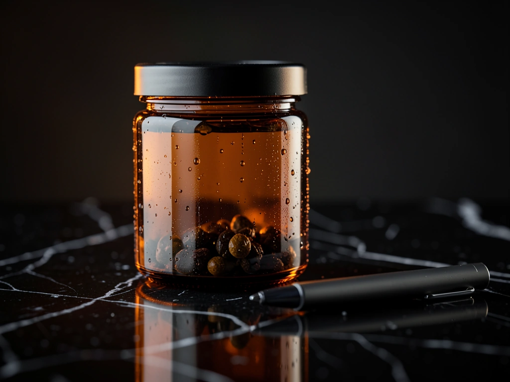 Premium wellness supplement staging
